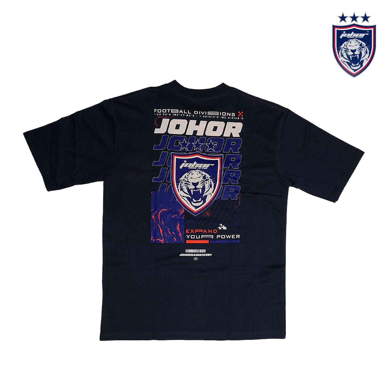 JDT Premium Puff Logo Shirt (Navy)