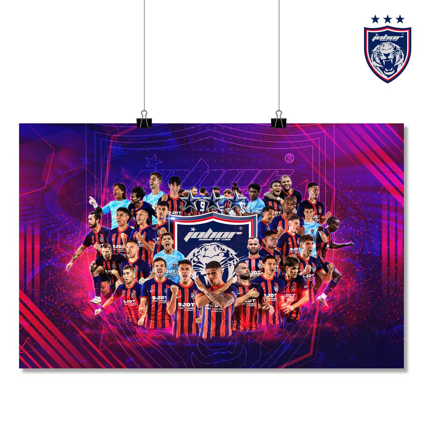 JDT 2024/25 Official Team Poster – Unity Edition