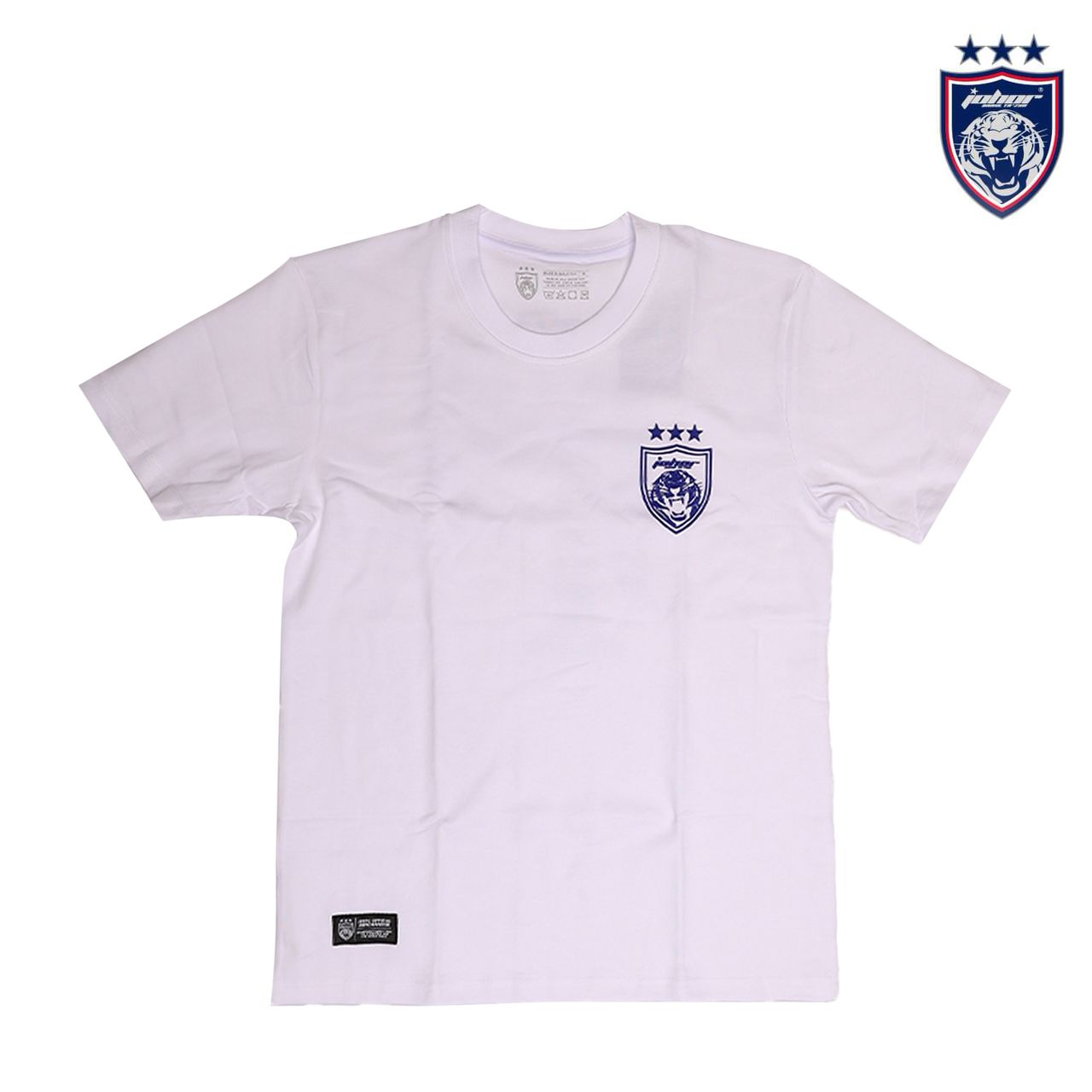 JDT Premium Shirt Front Logo (White)