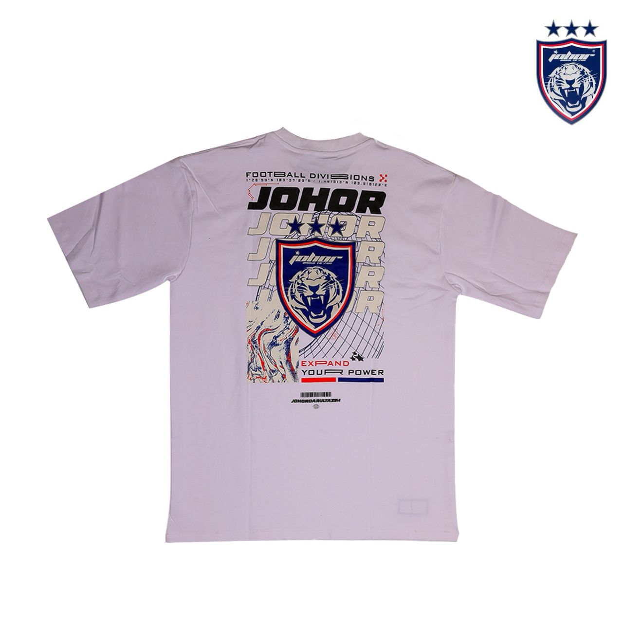 JDT Premium Puff Logo Shirt (White)