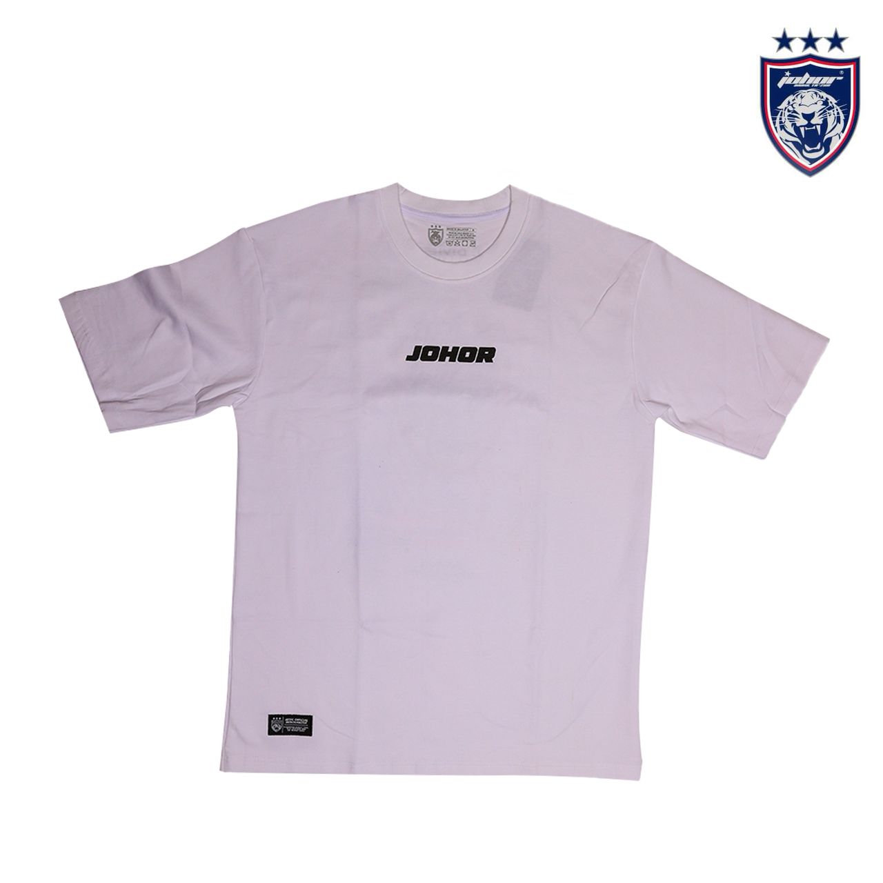 JDT Premium Puff Logo Shirt (White)