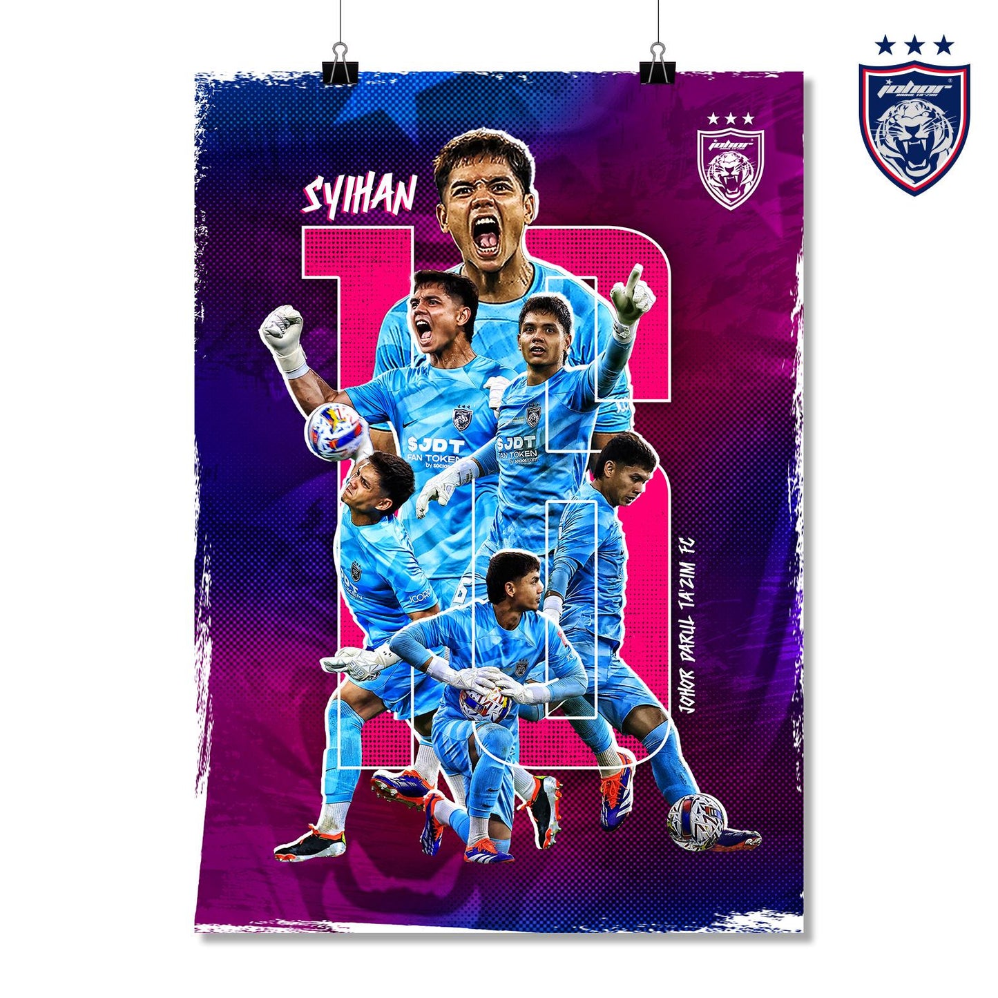 JDT Poster – Syihan Hazmi #18 (2024/25 Goalkeeper Edition)
