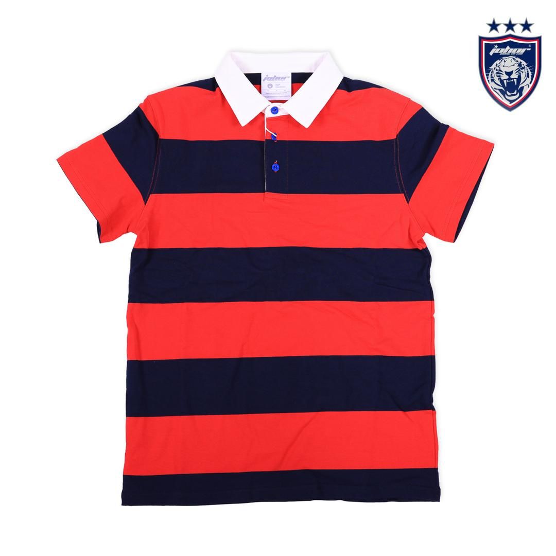 JDT Rugby Polo Navy Red