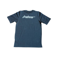 JDT Round Neck T-Shirt Flocking- Black